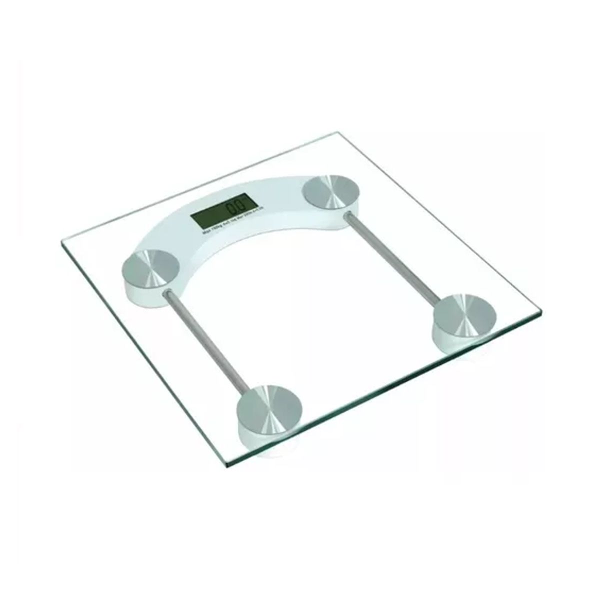 GENERICO - Balanza báscula corporal digital cristal pantalla LCD transparente