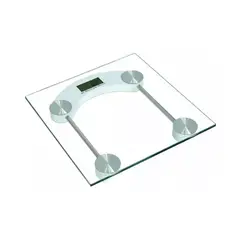 GENERICO - Balanza báscula corporal digital cristal pantalla LCD transparente