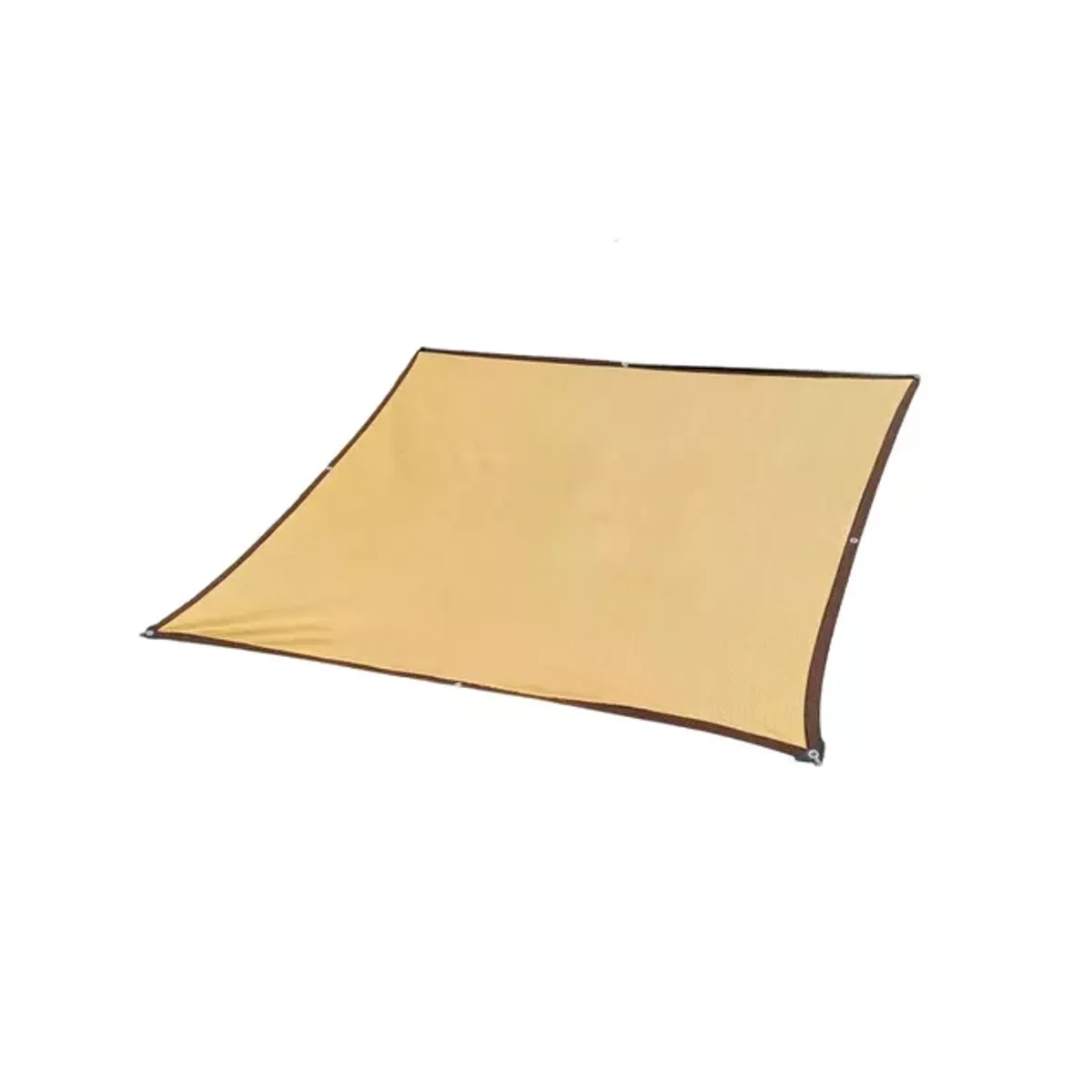 GENERICO - Toldo vela sombra 3x3 mts rectangular material beige