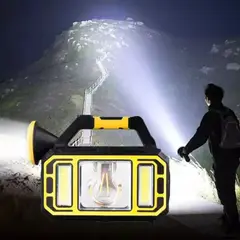 GENERICO - Linterna de Emergencia Recargable con Panel Solar