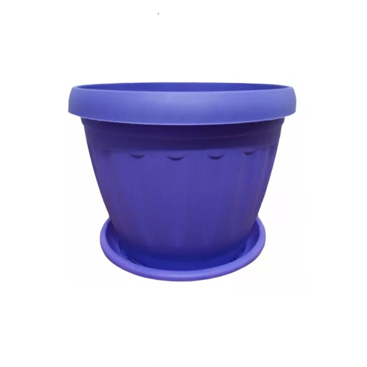 GENERICO - Macetero Redondo con Plato 30cm Morado