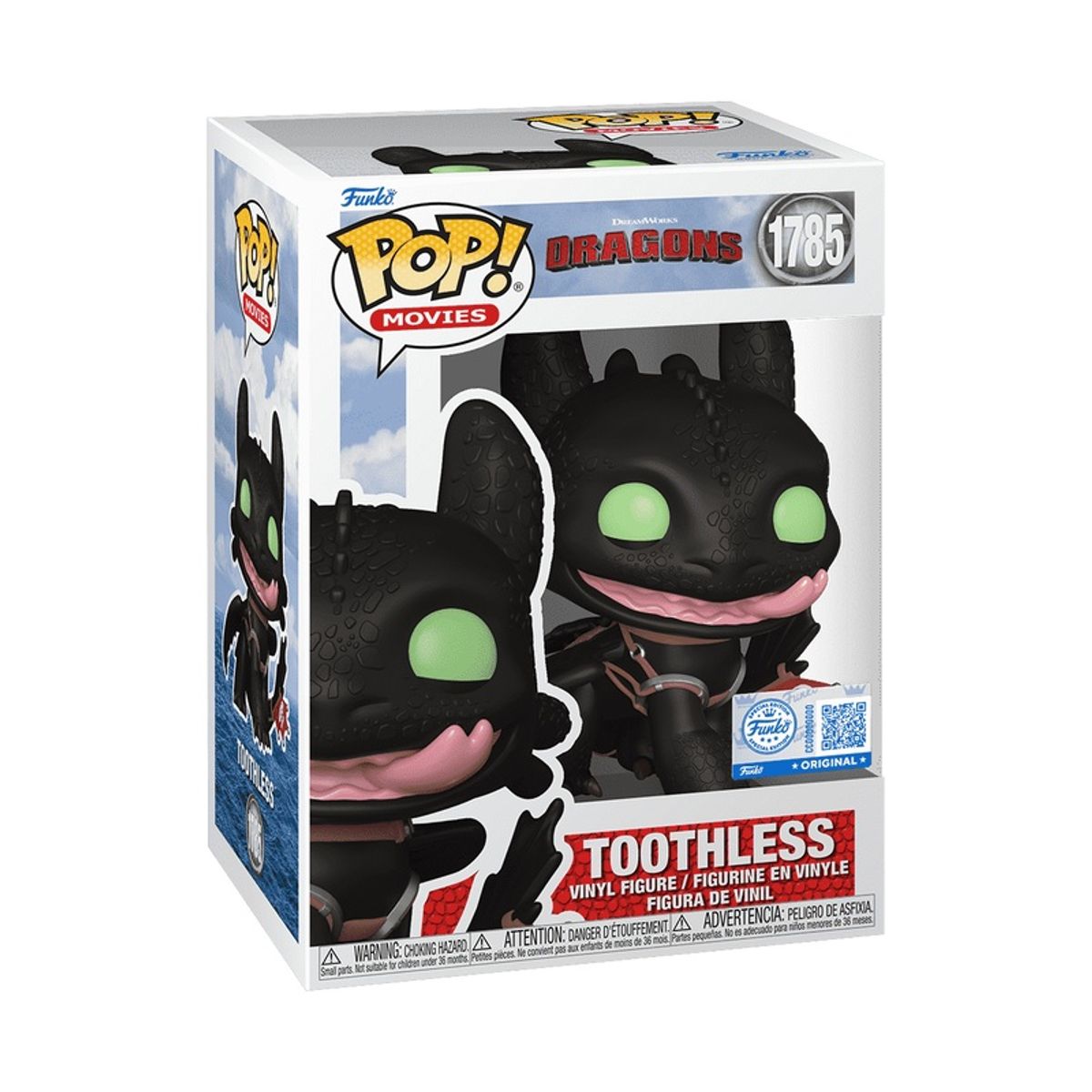 FUNKO - Pop Como Entrenar A Tu Dragon – Chimuelo 1785 + Protector