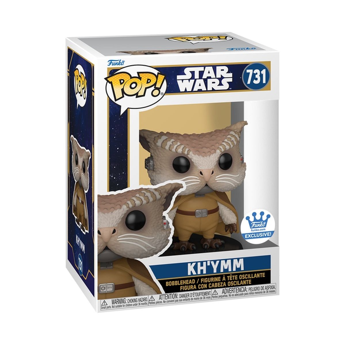 FUNKO - Funko Pop Star Wars – Kh’ymm 731 (Khymm) + Protector