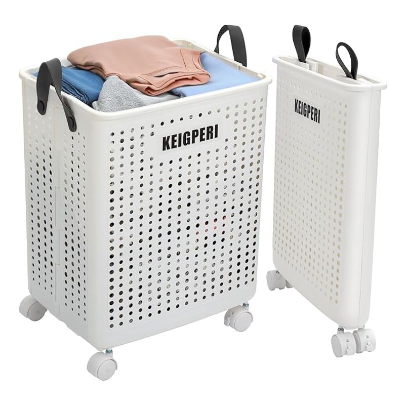 ANYHOGAR Cesta De Ropa Plegable Cesta De Ropa Con Ruedas | falabella.com