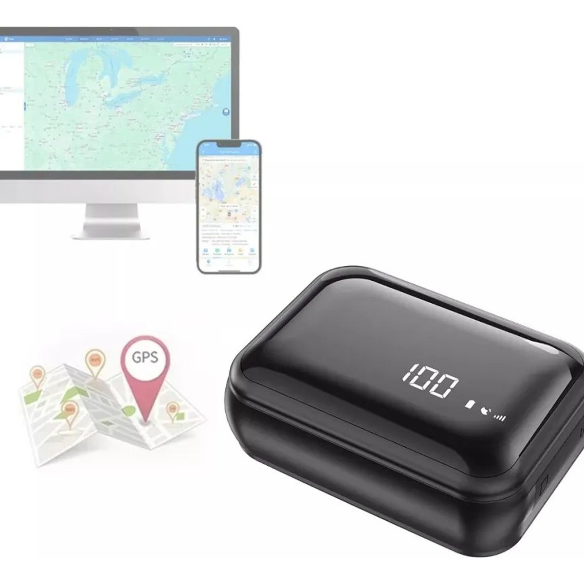 AUDOTO - 4g Rastreador Auto Localizador Gps Para Vehiculos Portátil