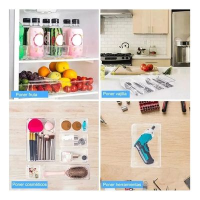 Imagen 2 del producto Juego De 16 Organizadores De Cajones PlásticoDe MaquillajeTransparente