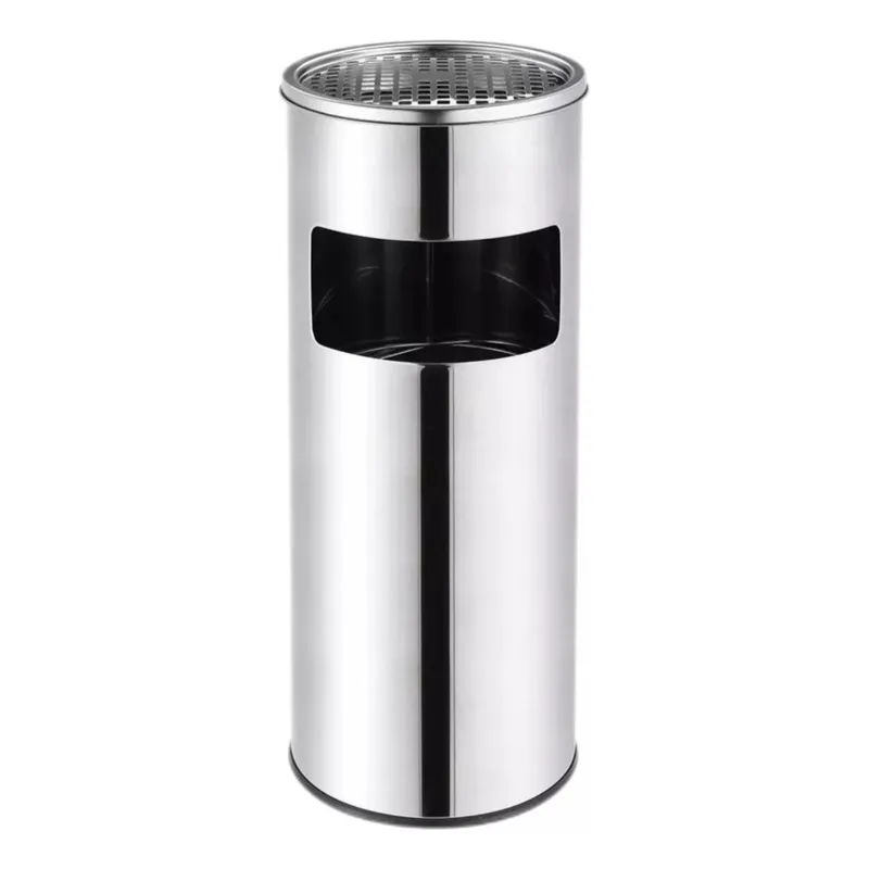 U BUY - Basurero Cenicero Circular Acero Inox 18 Litros
