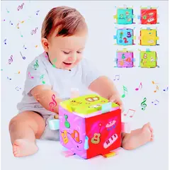 GENERICO - Juego Cubo Musical Con Luces Didáctico Sensorial