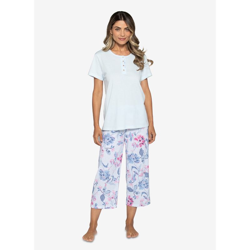 LADY GENNY - Pijama Verano Mujer Diseño Floral