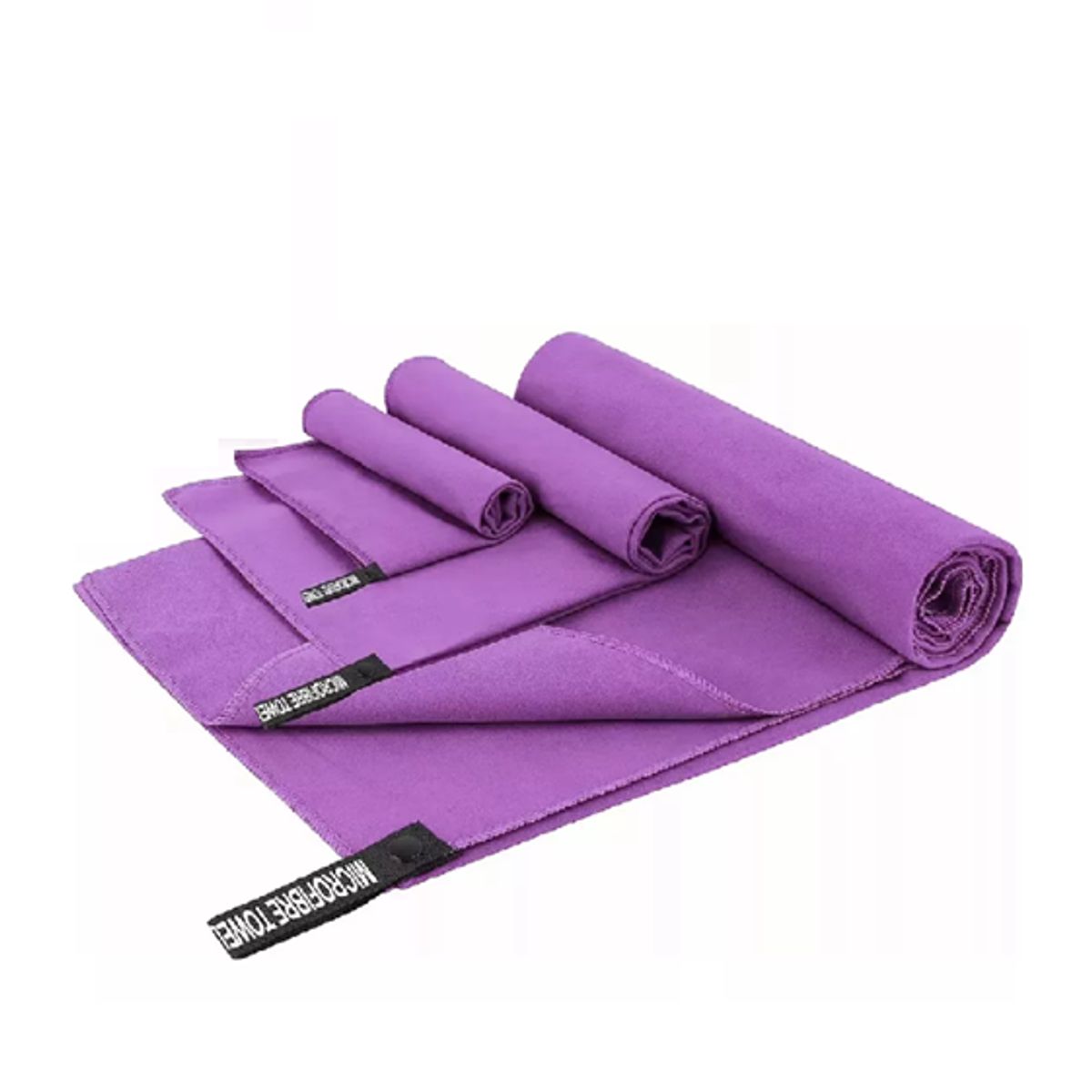 GENERICO - Toalla baño viaje microfibra secado rápido pcs violeta