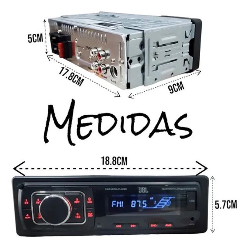 JBL - RADIO PARA AUTO CELEBRITY 150 JBL 1 DIN BLUETOOTH