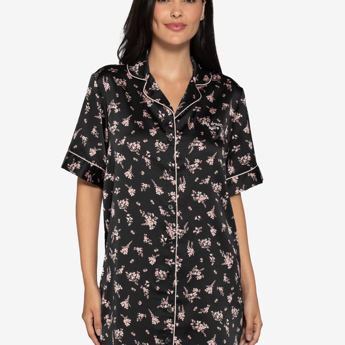 LADY GENNY - Camisola Satín Mujer Con Diseños