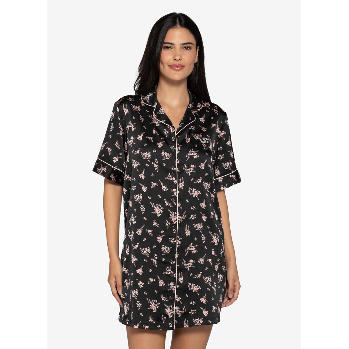 LADY GENNY - Camisola Satín Mujer Con Diseños