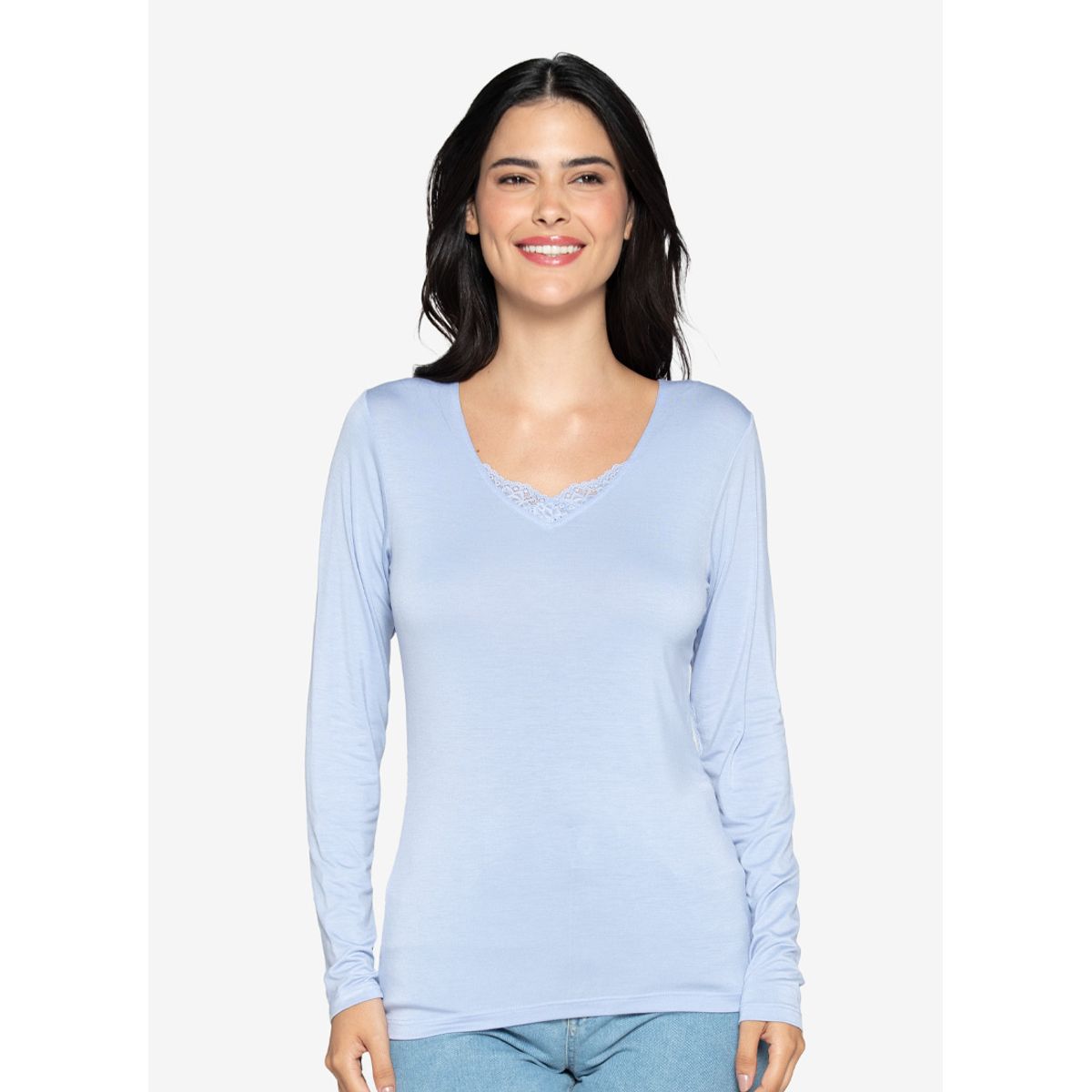 LADY GENNY - Camiseta Mujer Manga Larga Modal