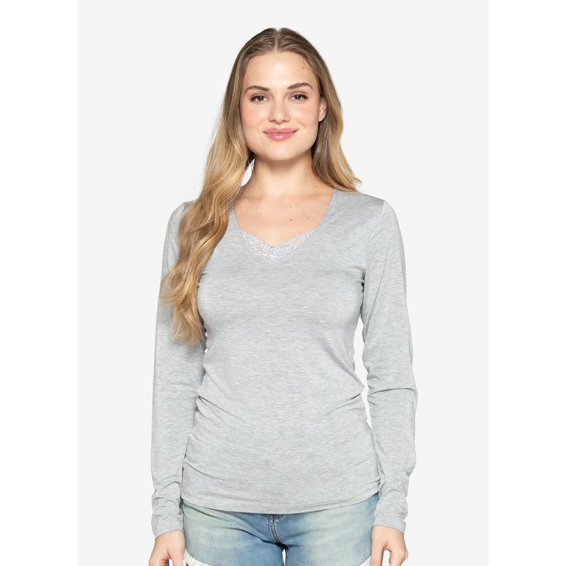 LADY GENNY - Camiseta Mujer Manga Larga Modal