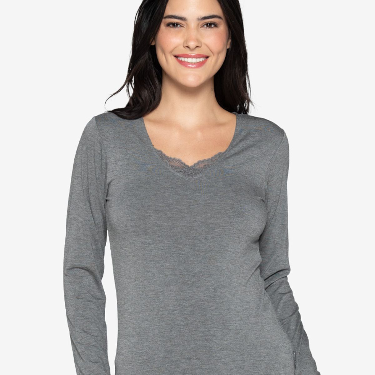 LADY GENNY - Camiseta Mujer Manga Larga Modal