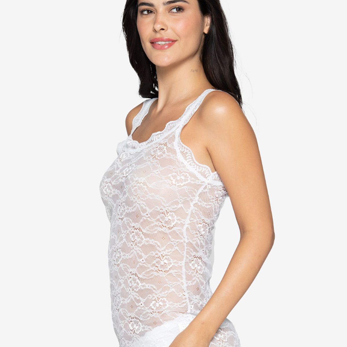 LADY GENNY - Camiseta Encaje Mujer