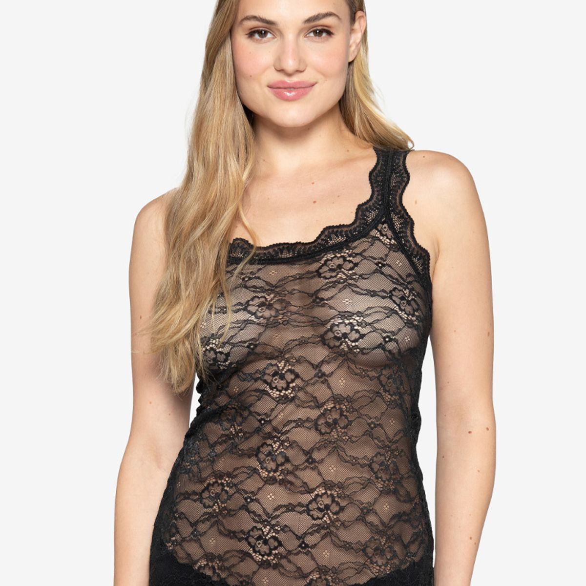 LADY GENNY - Camiseta Encaje Mujer