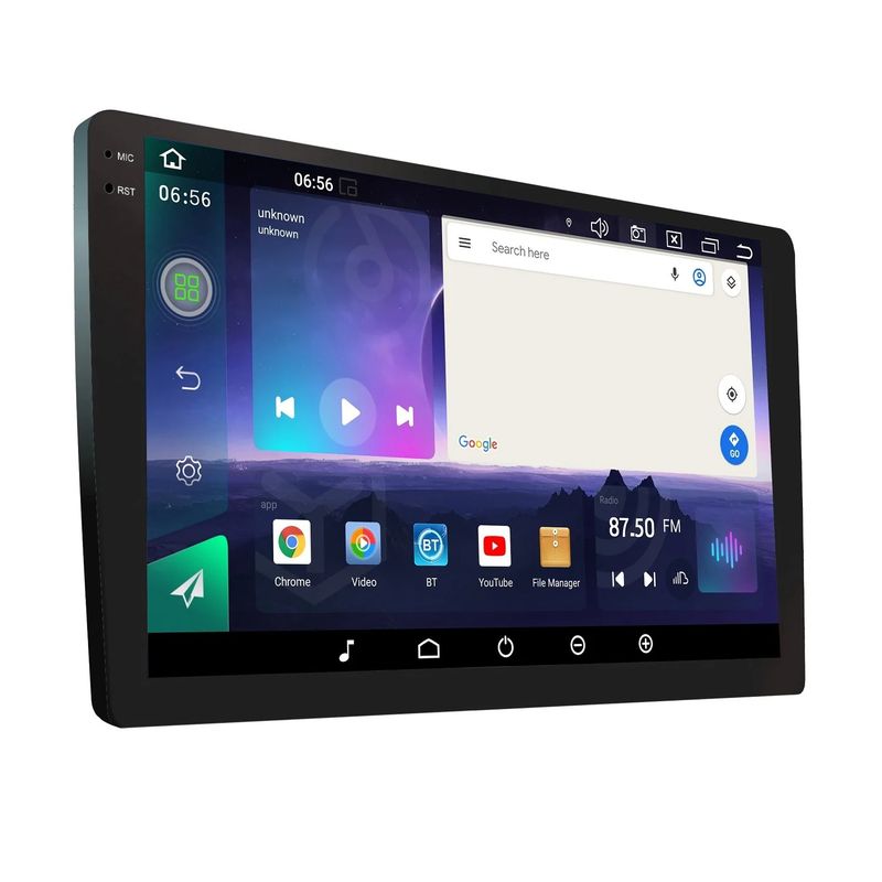 AIWA - Radio de auto con pantalla resolución 2K de 9.5" 4 GB y de ram AIWA