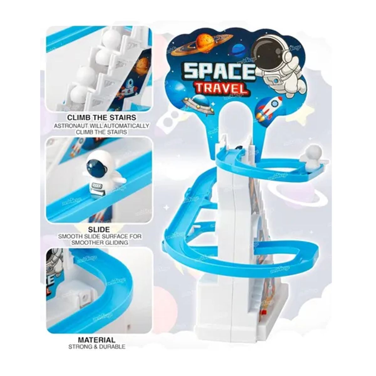 GENERICO - Refalín infinito astronauta juguete color blanco