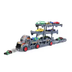 GENERICO - Auto juguete miniatura camiones plegable +8 coches aleación