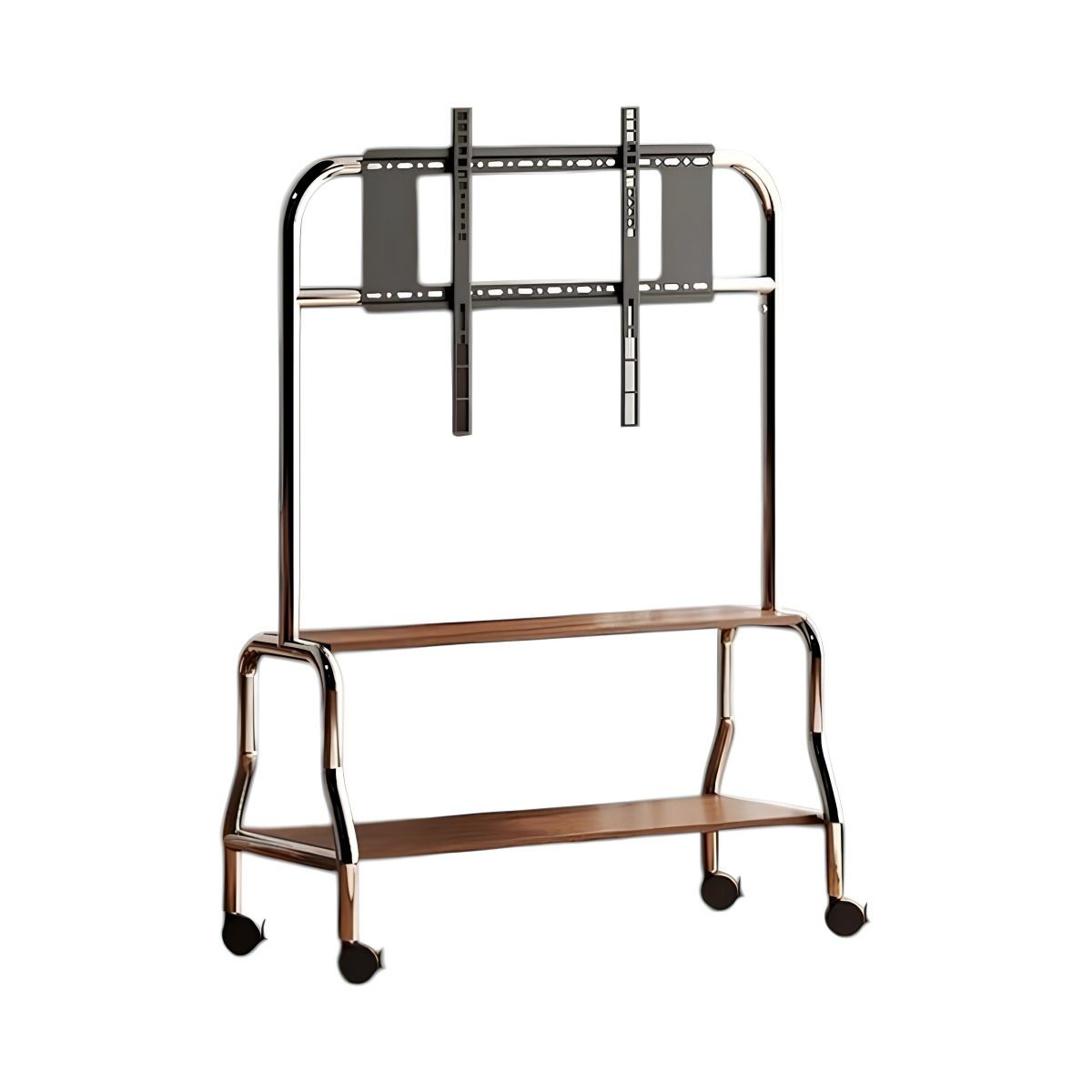 LUBABYCAS - Soporte TV Rack Pedestal 40”-75” Ruedas Doble Almacenamiento