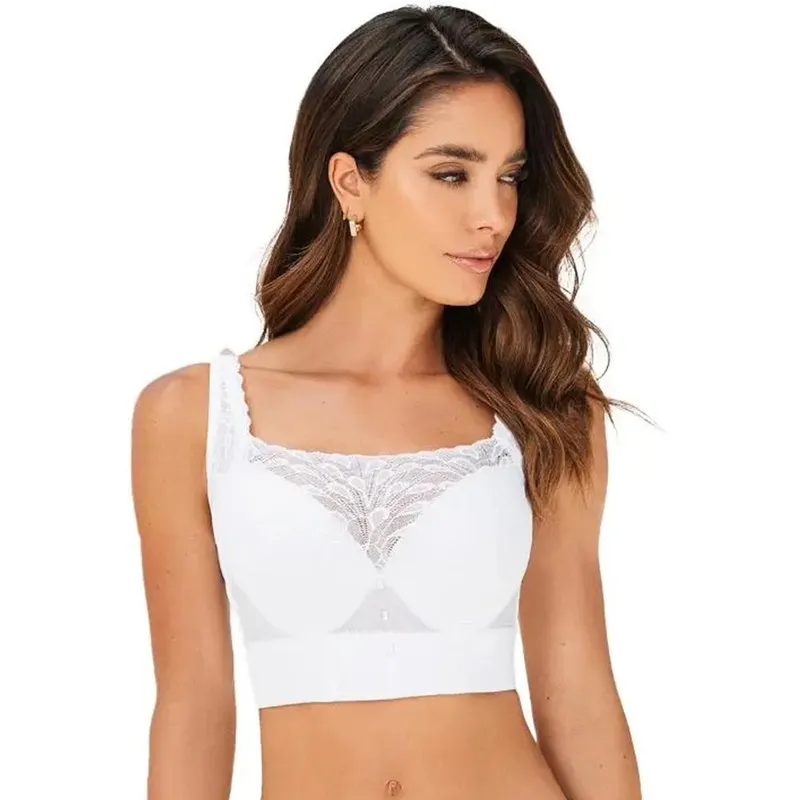 CAROL - Sostén Push Up Encaje Blanco Olivia Imperial - Blanco