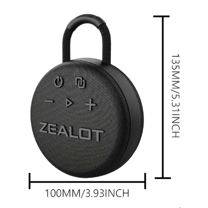 DECORACION CREATIVA - Zealot S77 Parlante Portatil compacto refuerzo de graves 8h 10w