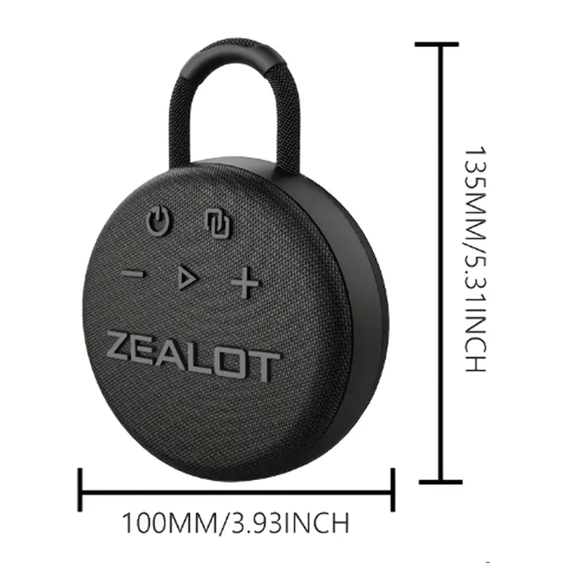 DECORACION CREATIVA - Zealot S77 Parlante Portatil compacto refuerzo de graves 8h 10w