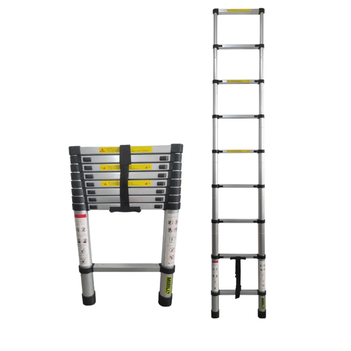GENERICO - Escalera Telescópica 2.6 Metros Aluminio 150 Kg