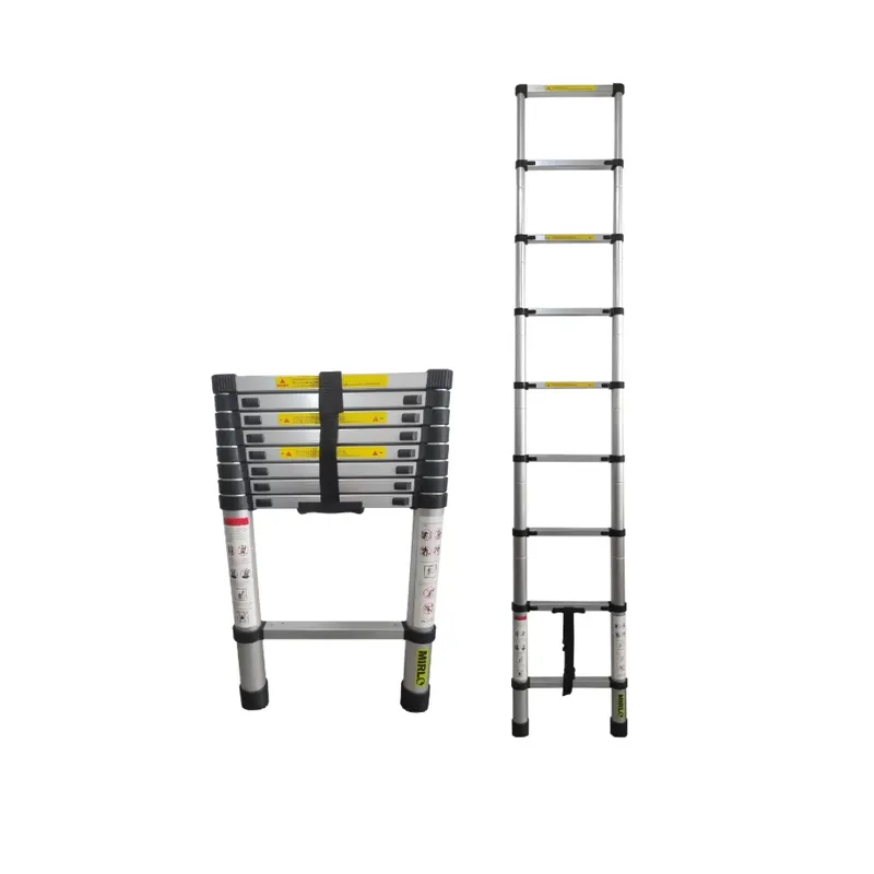 GENERICO - Escalera Telescópica 2.6 Metros Aluminio 150 Kg