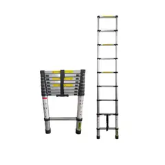 GENERICO - Escaleras Telescópicas 2.6 Metros Aluminio 150 Kg