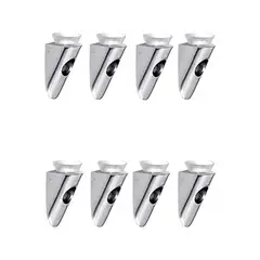 GENERICO - Soporte Repisa Mueble Ventosa Vidrio Sobrepuesto 8 pcs