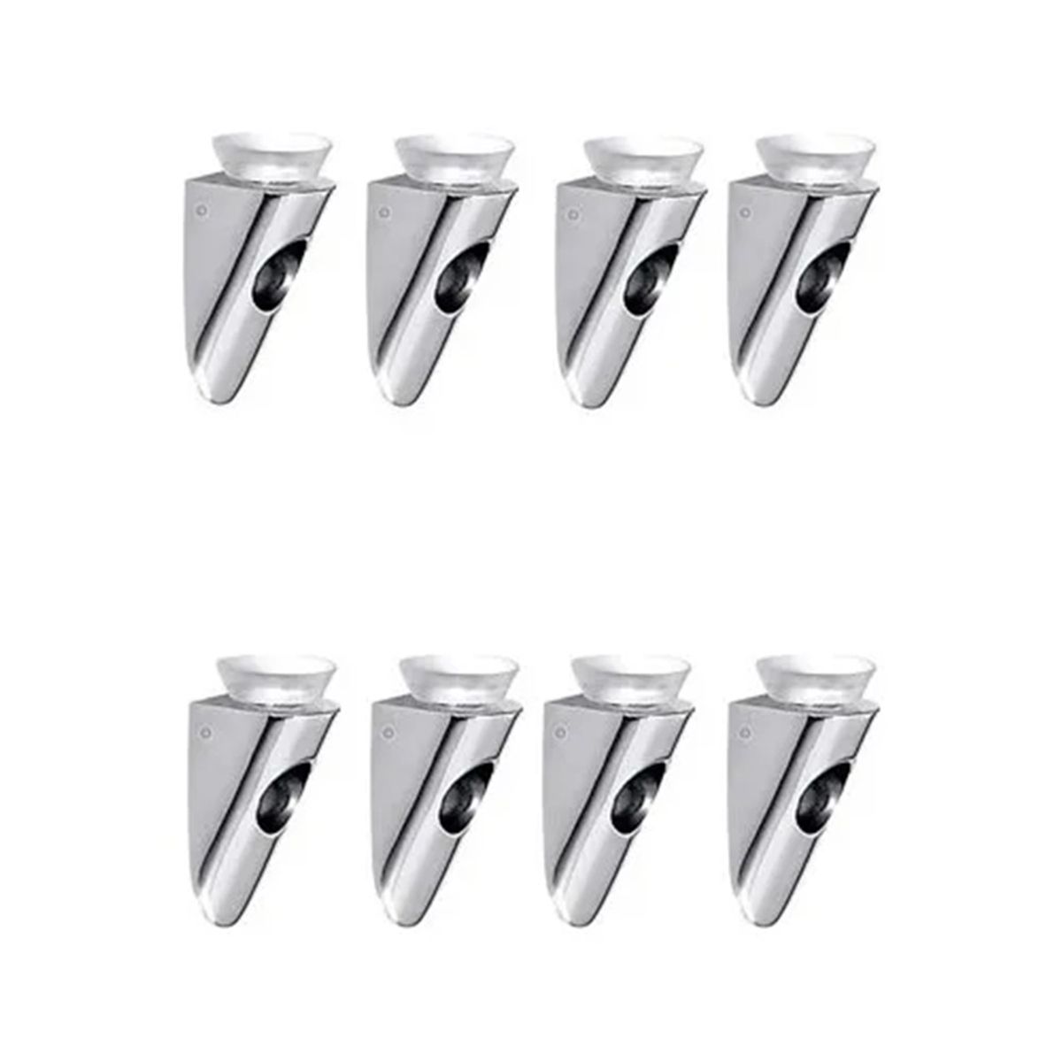 GENERICO - Soporte Repisa Mueble Ventosa Vidrio Sobrepuesto 100 pcs