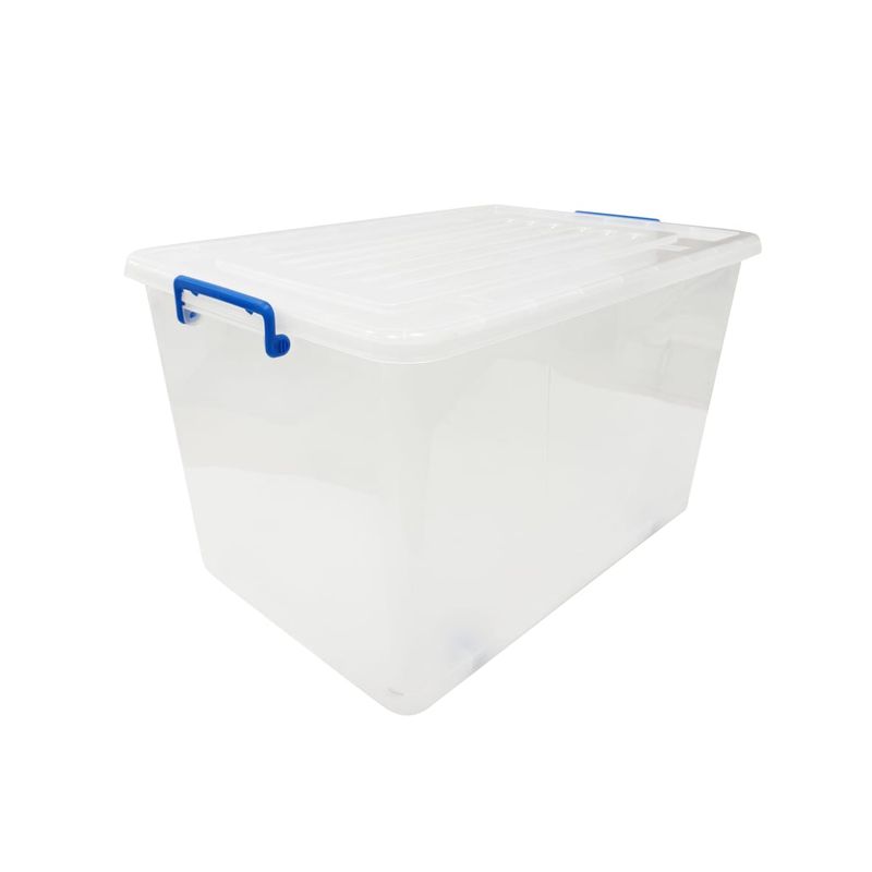GENERICO - Caja Organizadora 90 Litros 66x45x39 cm Transparente
