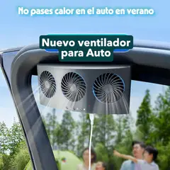 MOVI - Ventilador Extractor Triple Solar Para Autos