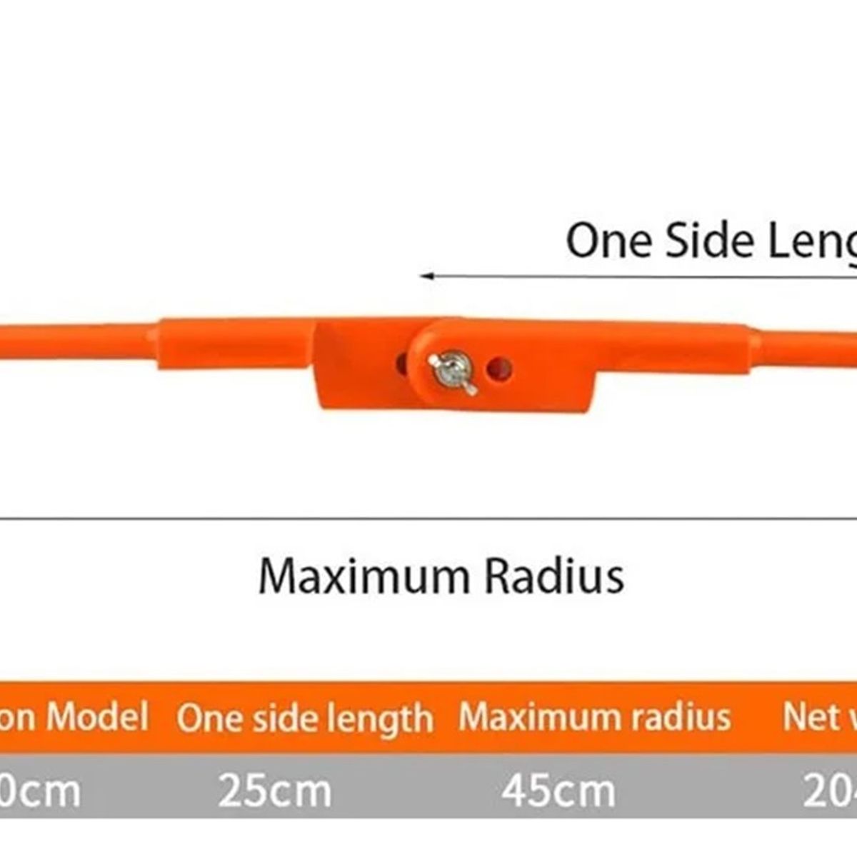 GENERICO - Compas Carpintero De Precisión  Lápiz De Regalo 90 cm Máx
