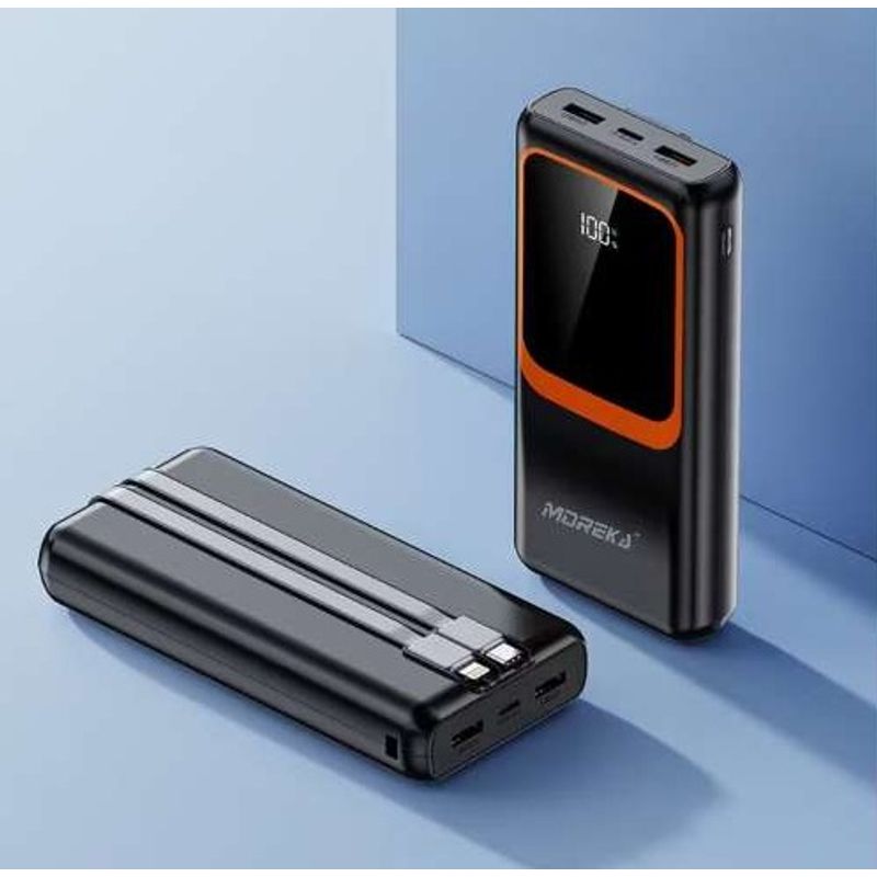 GENERICO - Power Bank Hoco 30000mah 20w Carga Rápida Bateria Portatil Color Negro