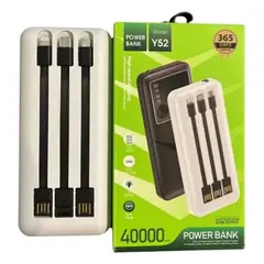 GENERICO - Bateria Externa Pawer Bank Y52 ,40000 Mah 3 Usb ,linterna