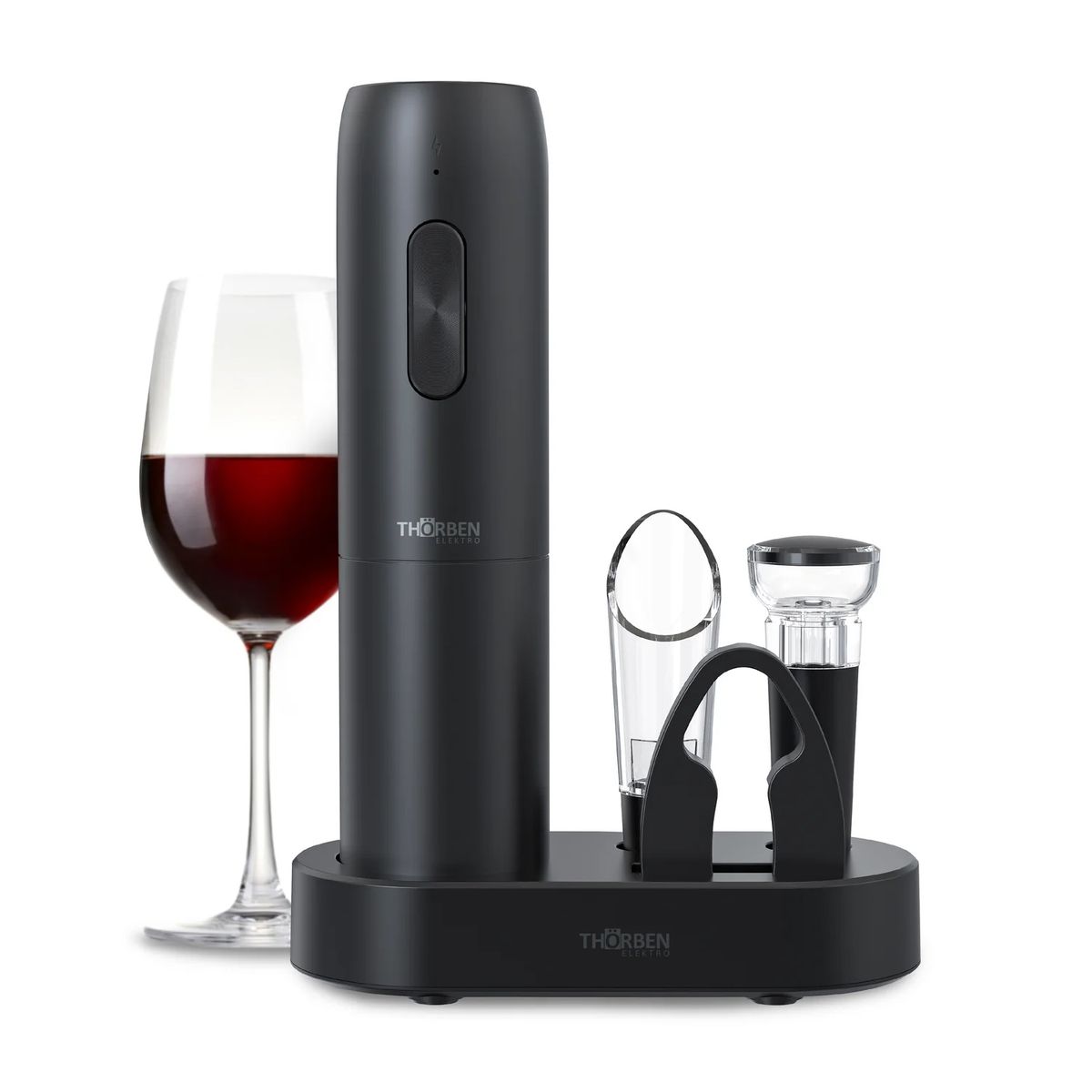 THORBEN - Descorchador Eléctrico Set de Vino Thorben Usb Wine Set