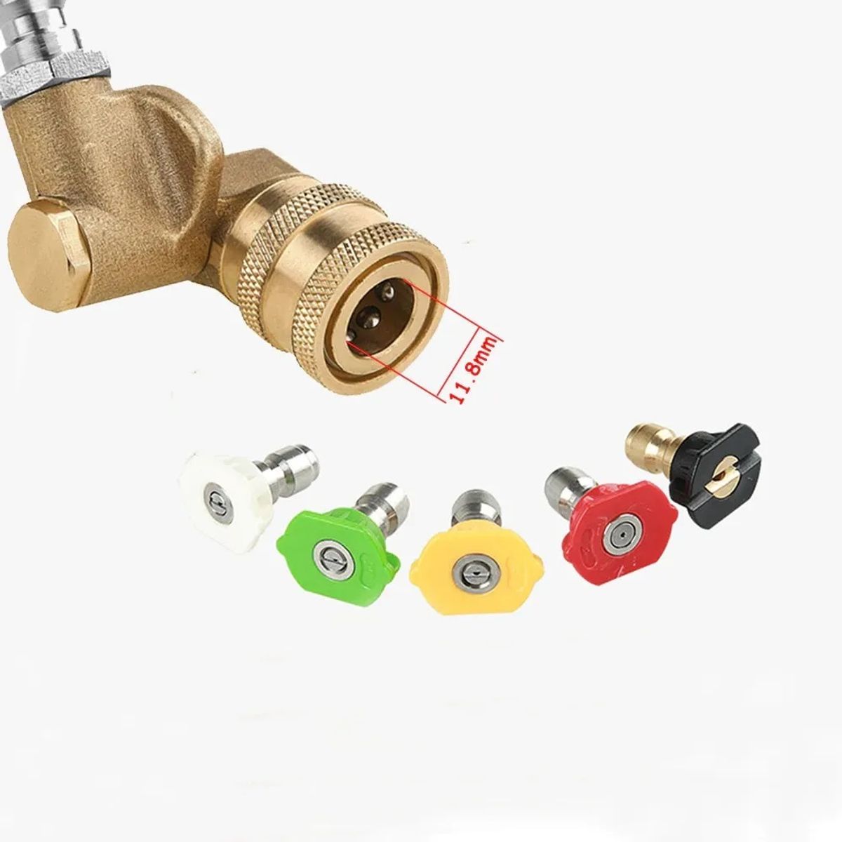 GENERICO - Conector Para Karcher Con Acople Rápido Lavado Carroceria