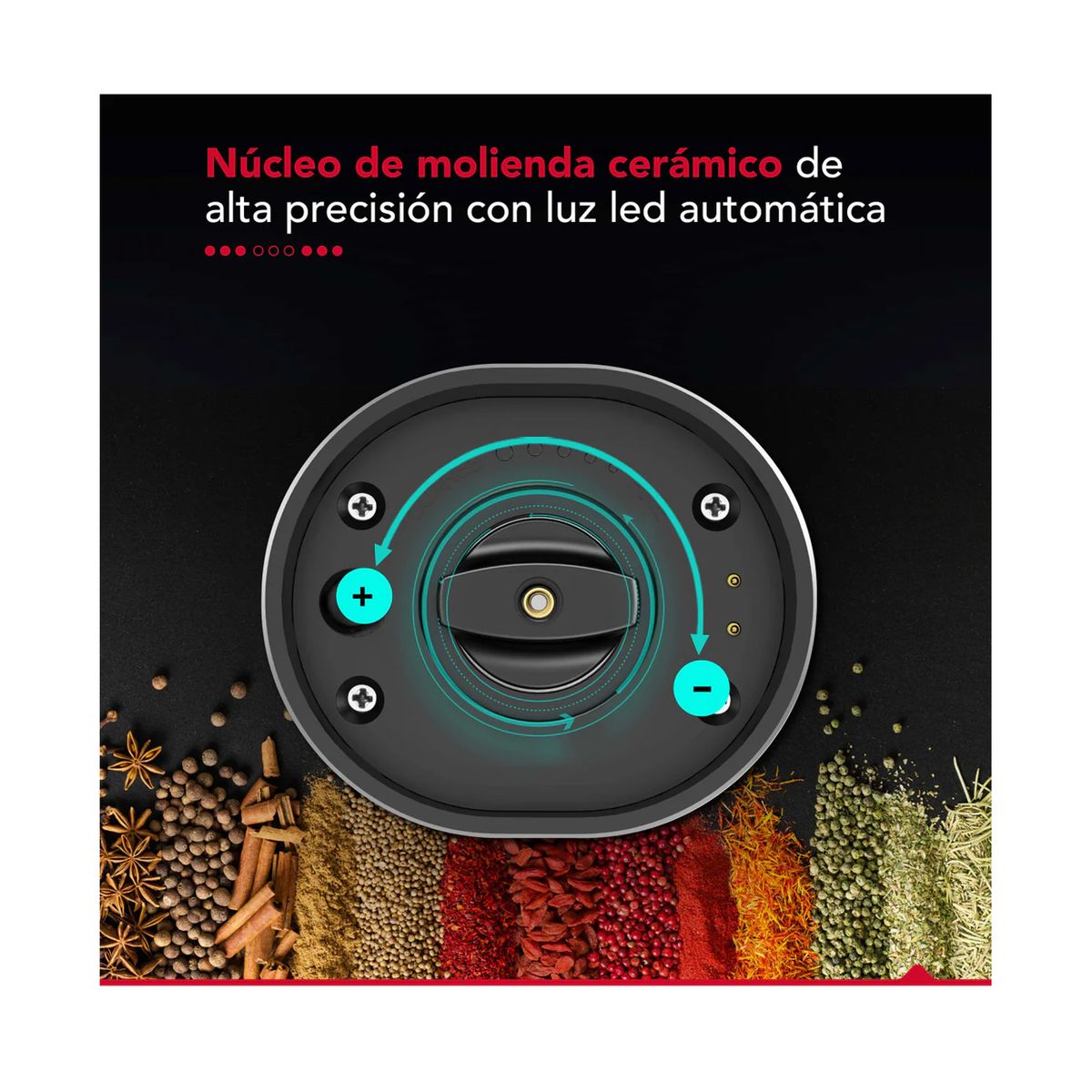 THORBEN - Moledor de Especias Thorben Usb Grinder Set