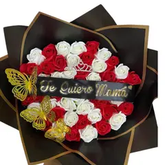 GENERICO - Ramo Buchón de 50 Rosas Eternas