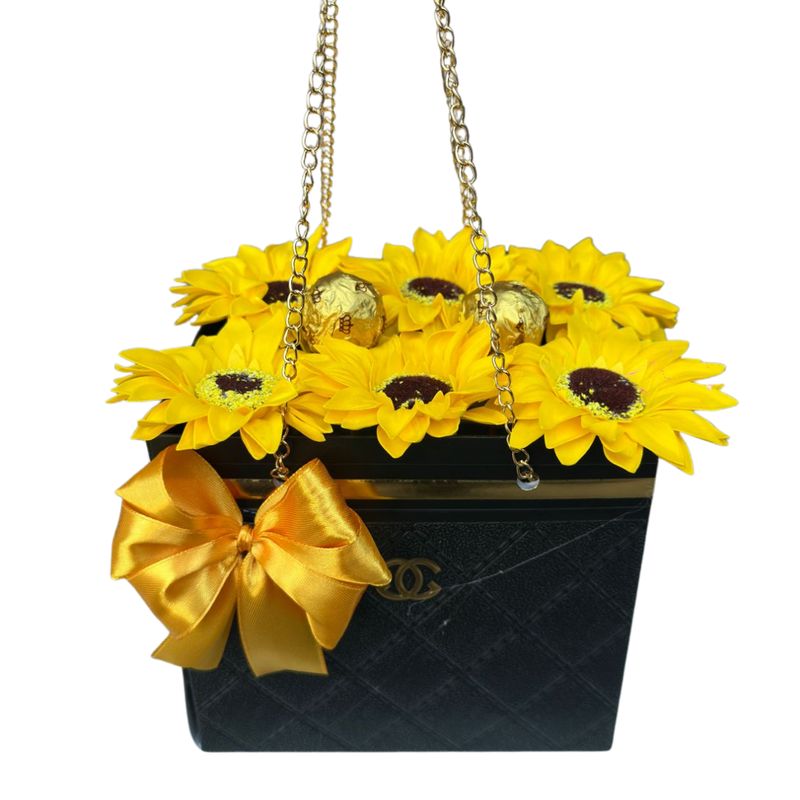 GENERICO - Cartera de Girasoles Eternos y Bombones