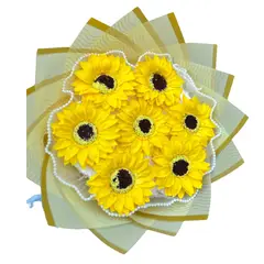 GENERICO - Bouquet de 7 Girasoles Eternos