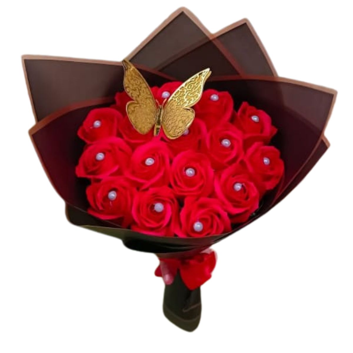 GENERICO - Bouquet de 18 Rosas Rojas Eternas