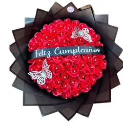 GENERICO - Bouquet de Cumpleaños 80 Rosas Eternas