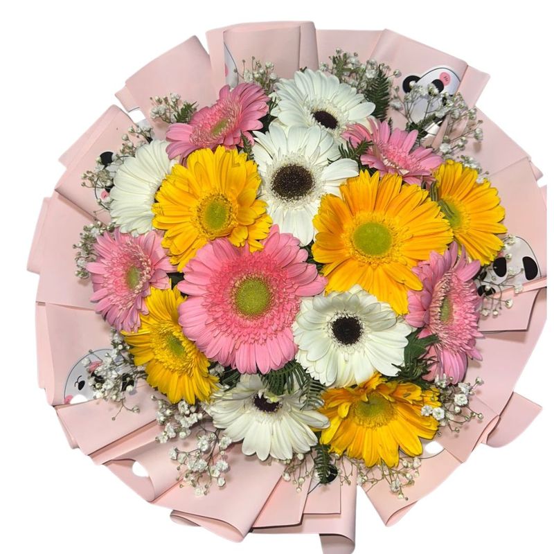 GENERICO - Bouquet de 15 Gerberas Primaverales