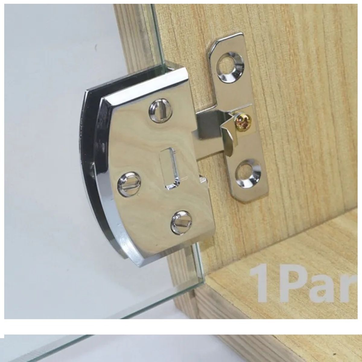 GENERICO - Bisagra Para Puerta Vidrio 5 - 8mm 1 Par Muebles