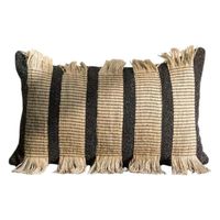 Pack de 02 Fundas De Cojin con detalles en yute 30x50cm md10